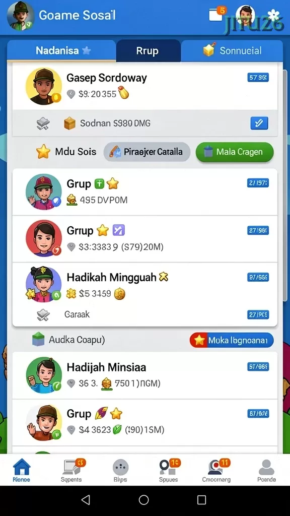 Cuplikan layar AGUNG11 — pengaturan akun