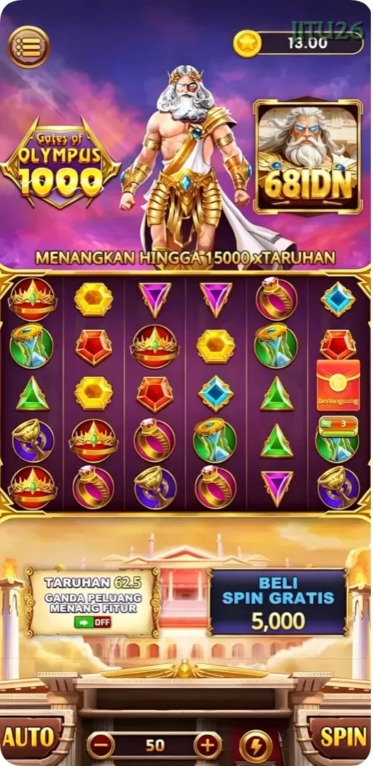 Cuplikan layar ASKASINO — menu navigasi