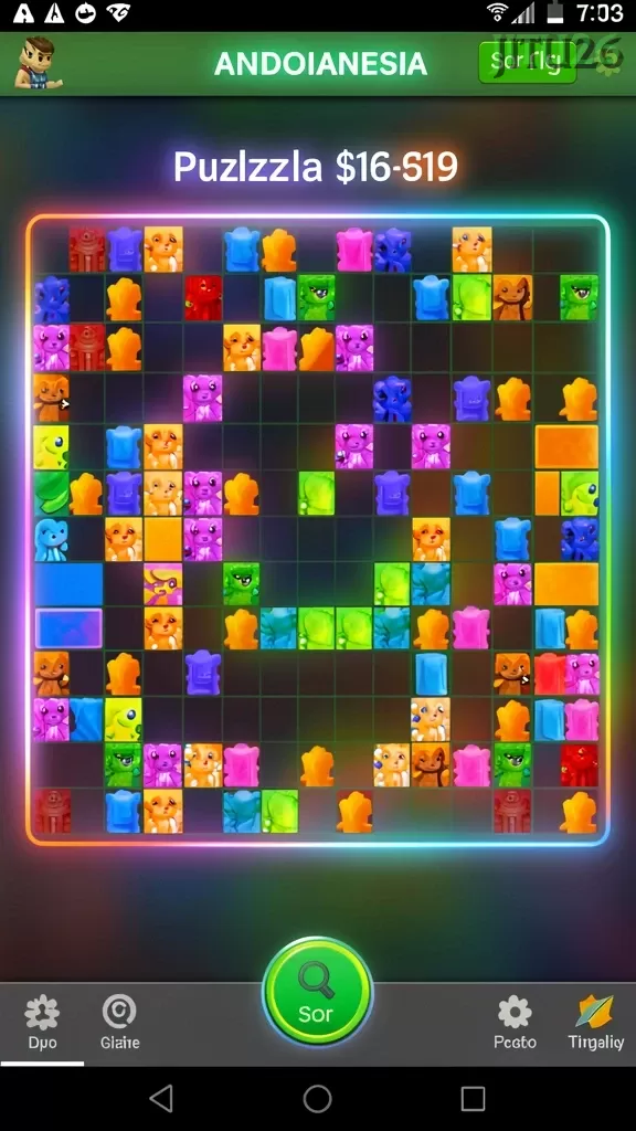 Cuplikan layar UNO38 — menu navigasi